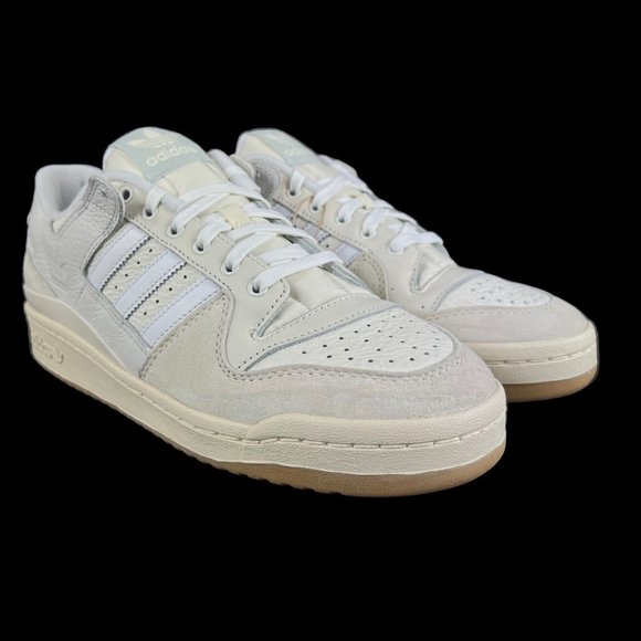 Adidas Forum 84 Low Advantage Chalk White Beige Shoes FY7998 Men's Sizes 8 ~ 13 - Picture 4 of 9